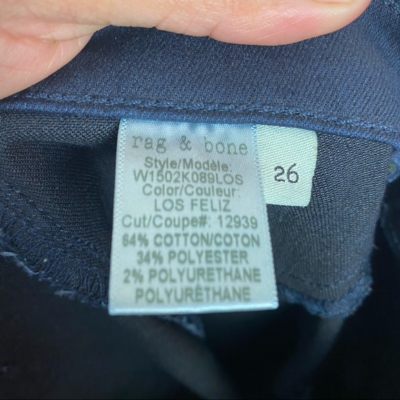 Rag & Bone Skinny Jeans Los Feliz Wash Size 26 - Picture 5 of 11